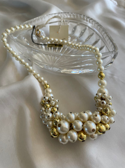 Collier perle e lucite - nuovo con etichetta