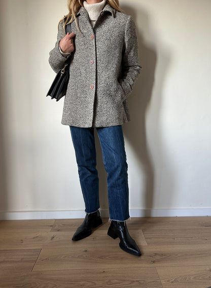 Blunauta 100% wool herringbone coat