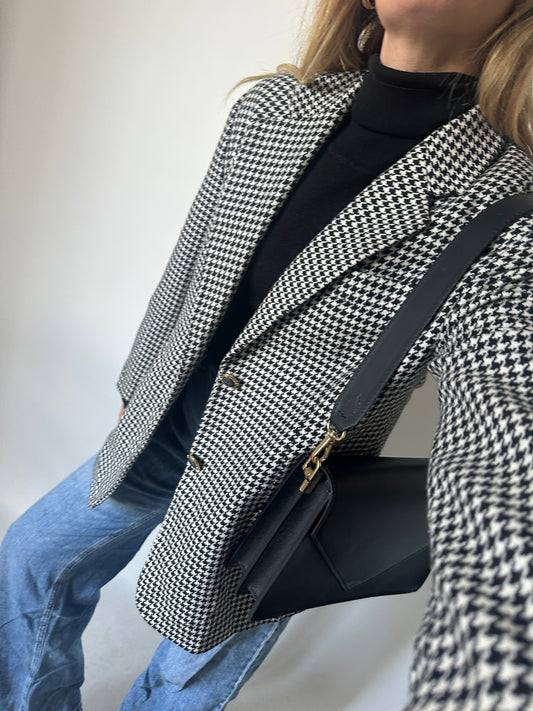 Precious made in Italy pied de poule blazer