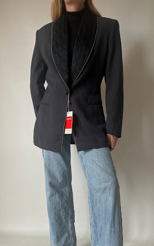 LAURA BIAGIOTTI elegant black blazer - new deadstock