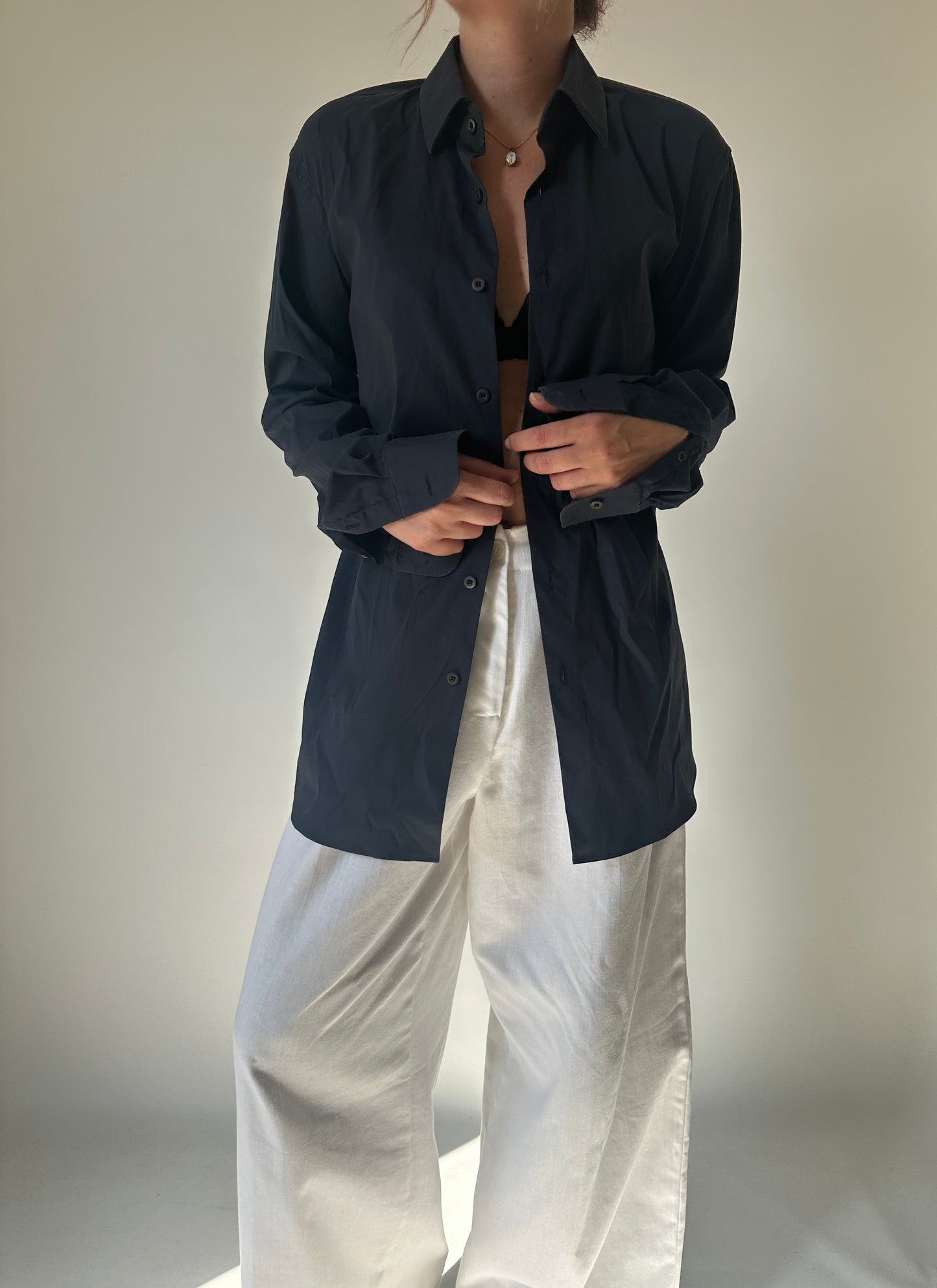 PRADA navy essential shirt