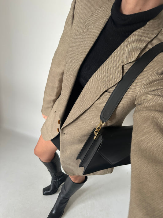 Tailored made in Italy cream wool blazer