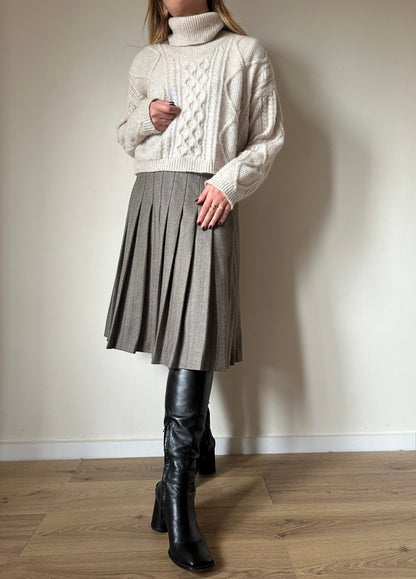 Prince of Wales wool skirt