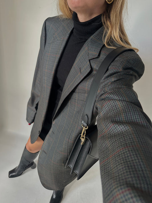 LANVIN pied de poule wool blazer