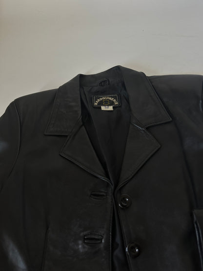 High quality leather black jacket