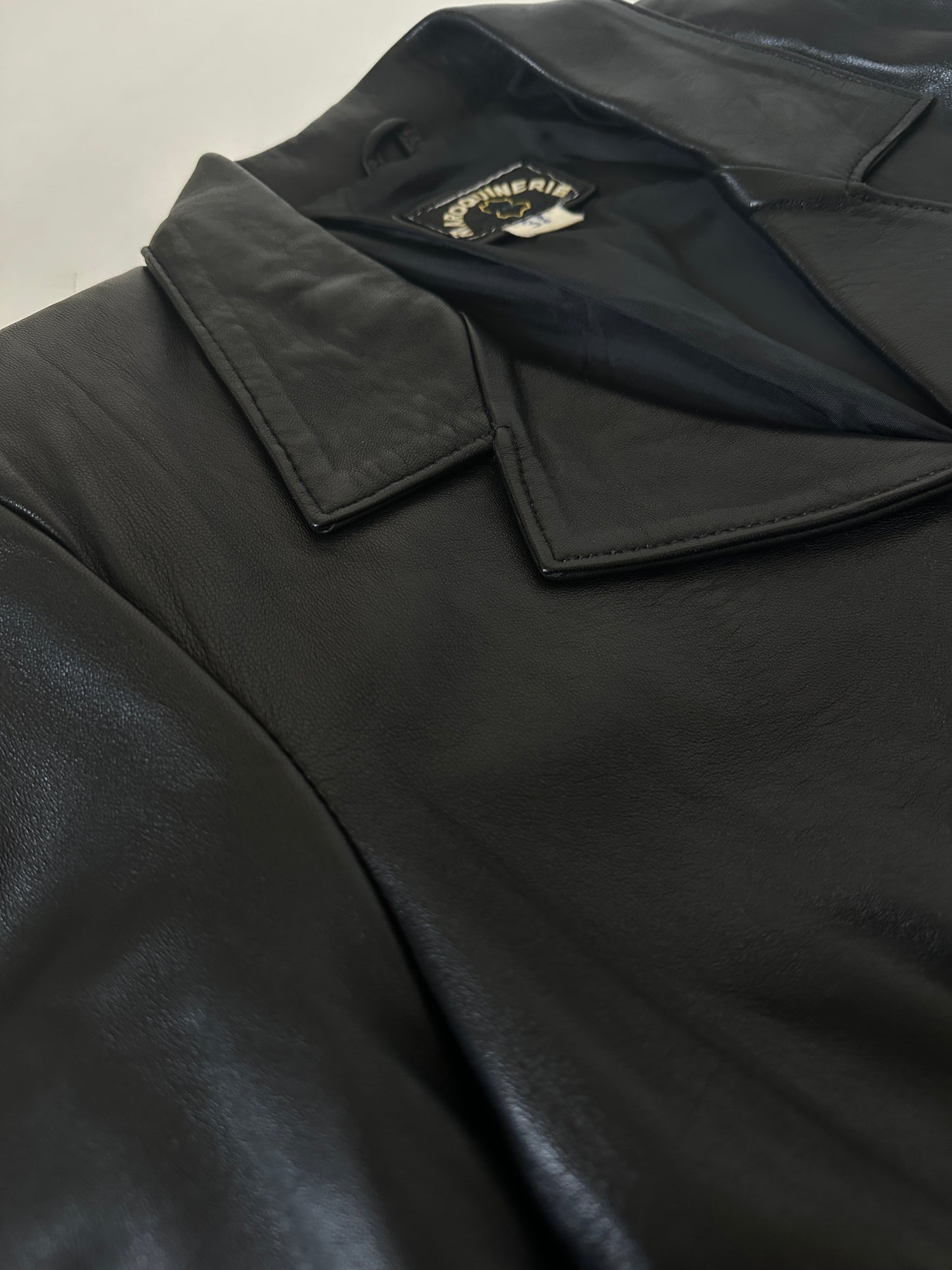 High quality leather black jacket