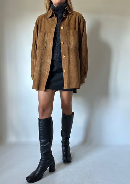 Brown suede jacket