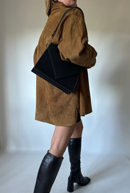 Brown suede jacket