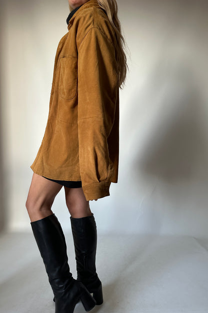 Brown suede jacket