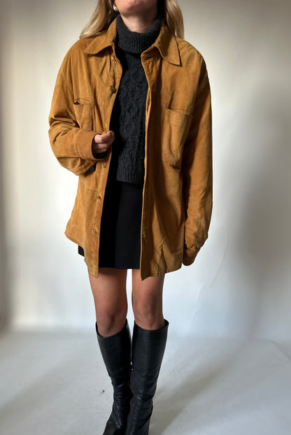 Brown suede jacket