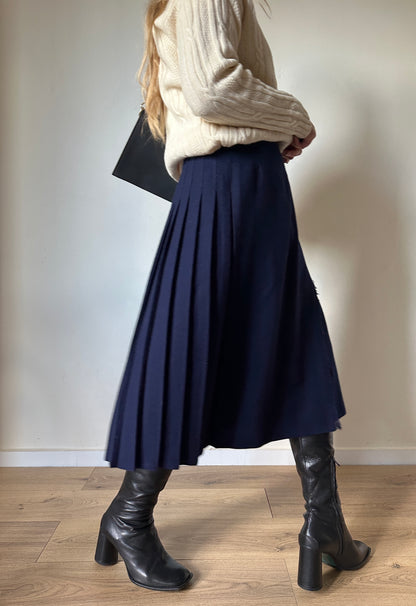 Made in Scotland navy skirt