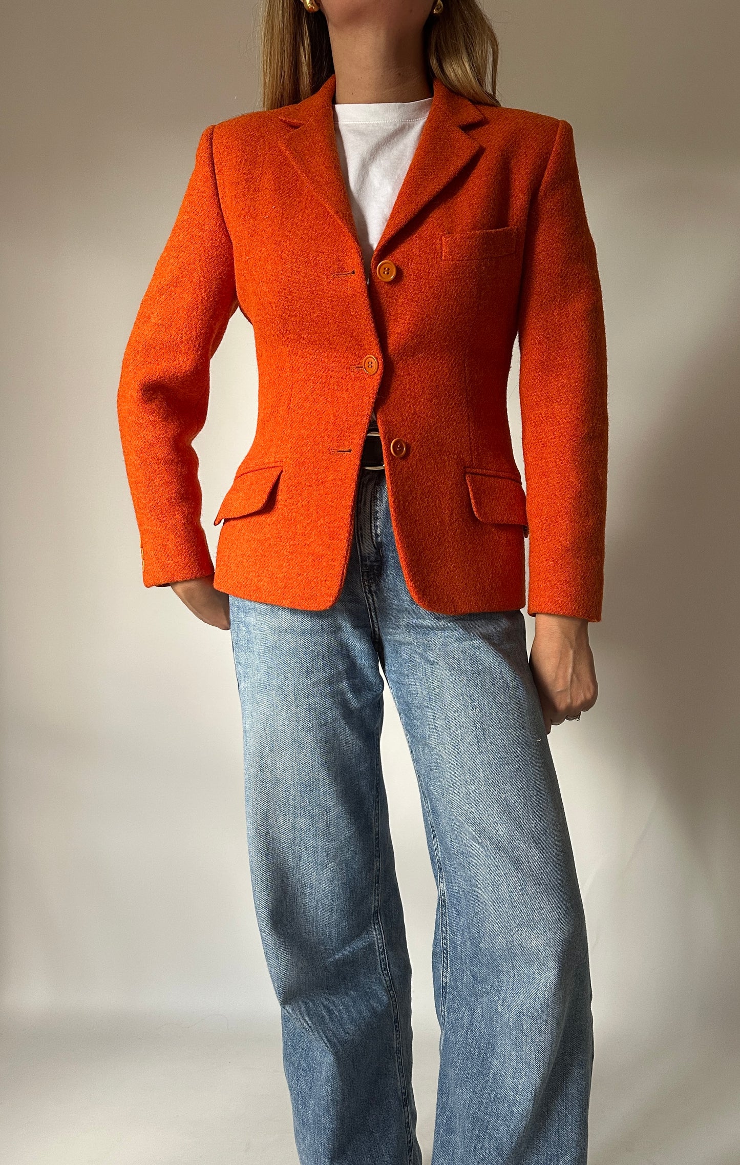 ASPESI cool orange blazer