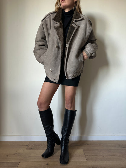 Shearling tortora