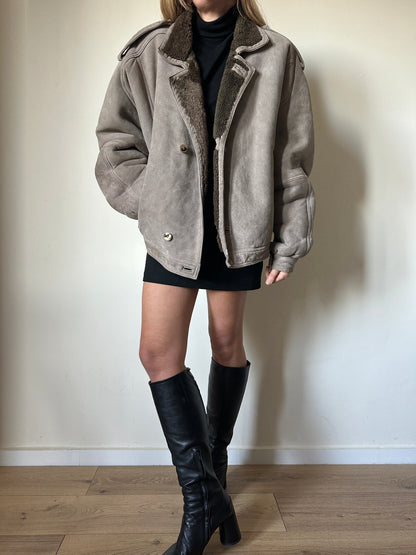 Shearling tortora