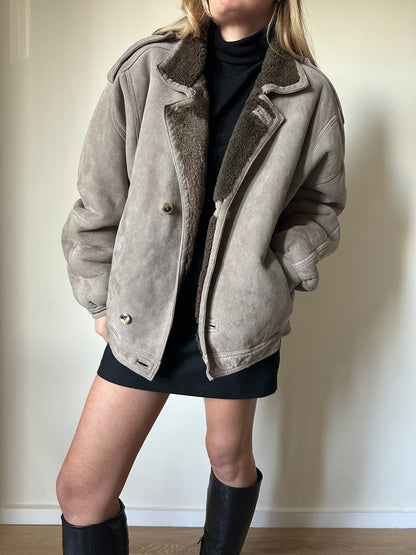 Shearling tortora