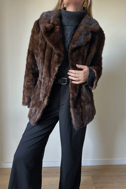 Chocolate vintage fur