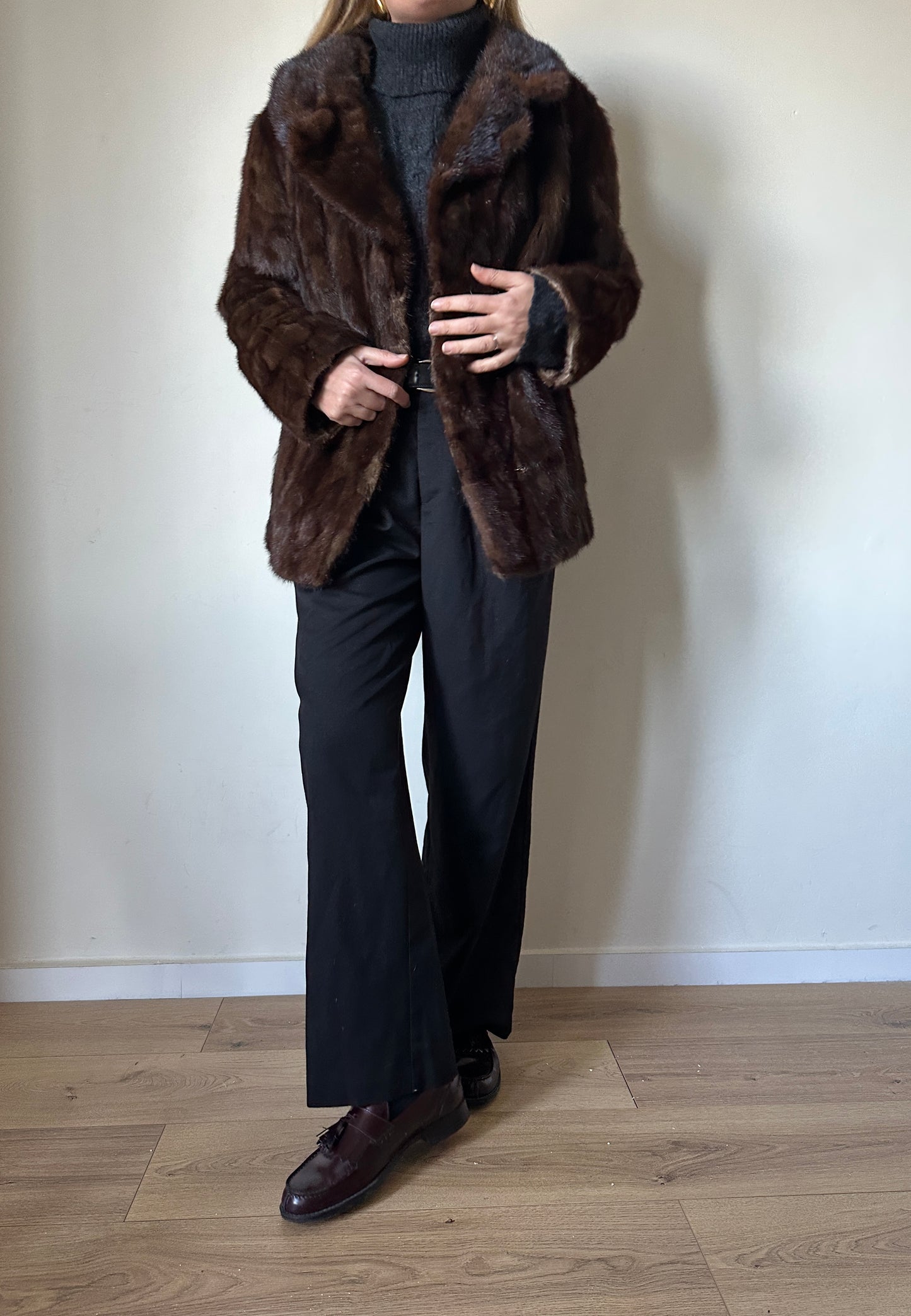 Chocolate vintage fur