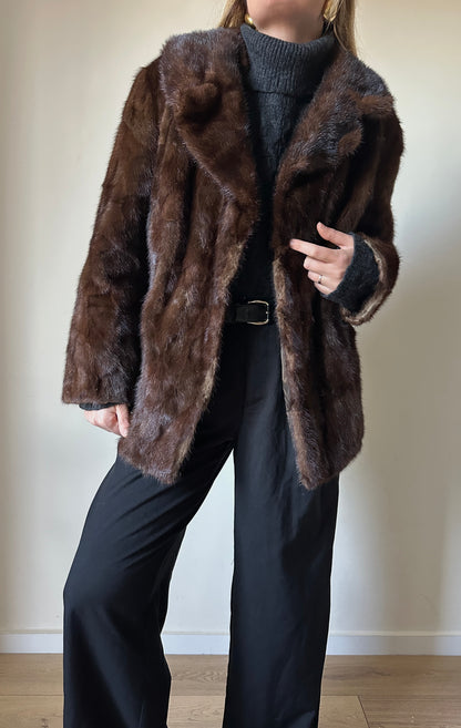 Chocolate vintage fur