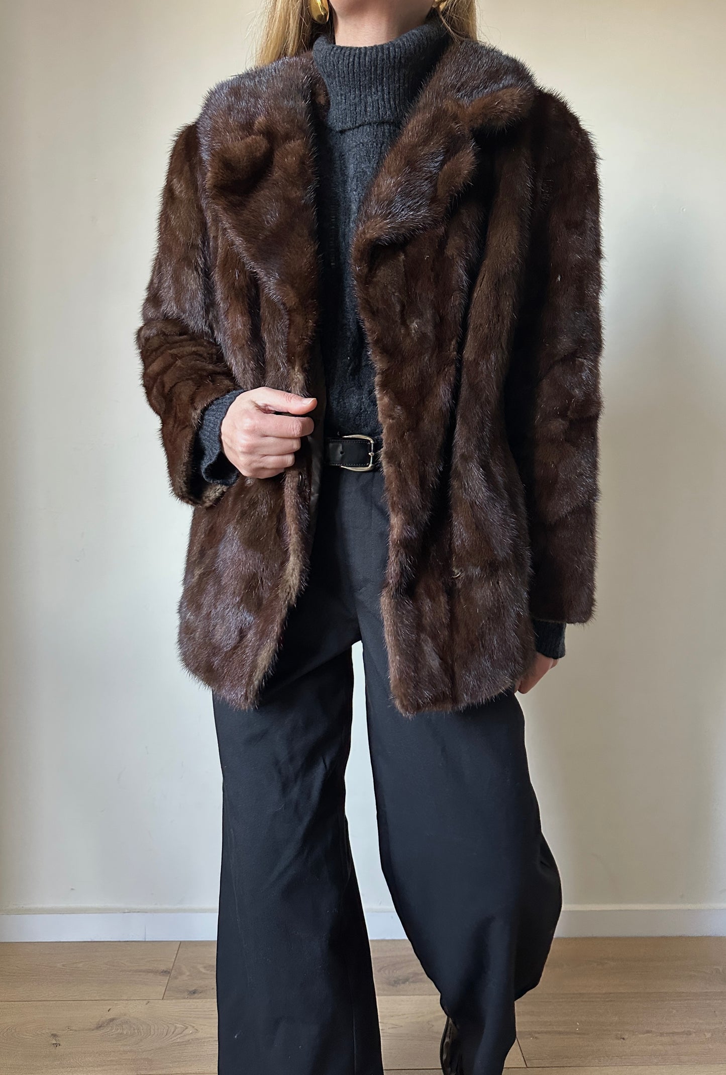 Chocolate vintage fur