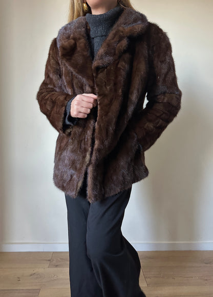 Chocolate vintage fur