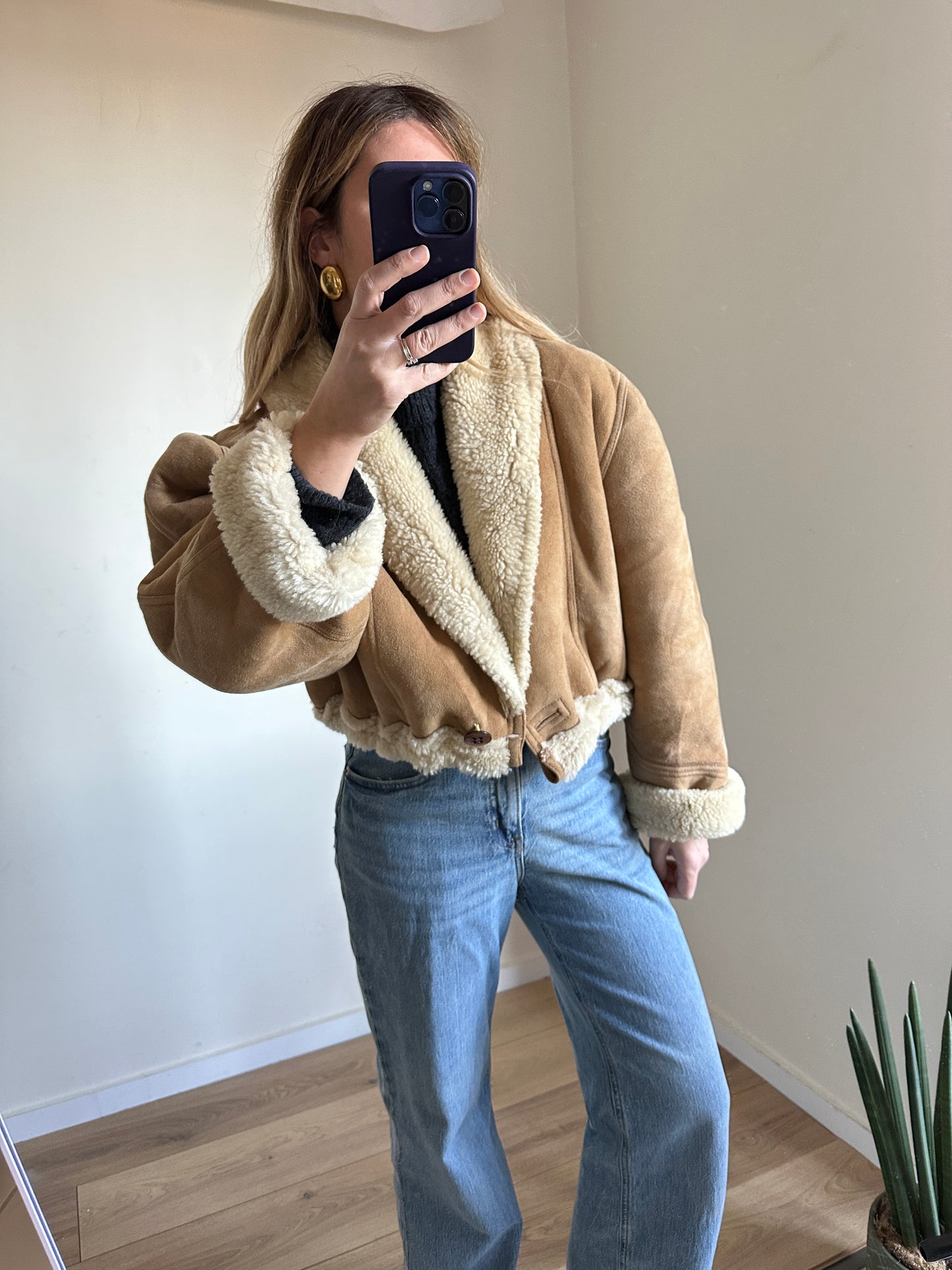 Perfect beige Shearling