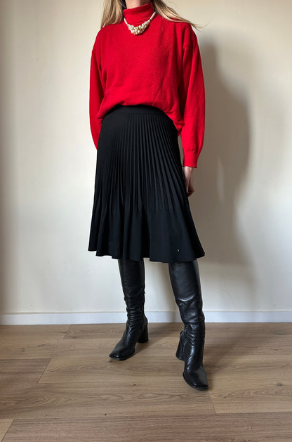 Pure wool plissè skirt