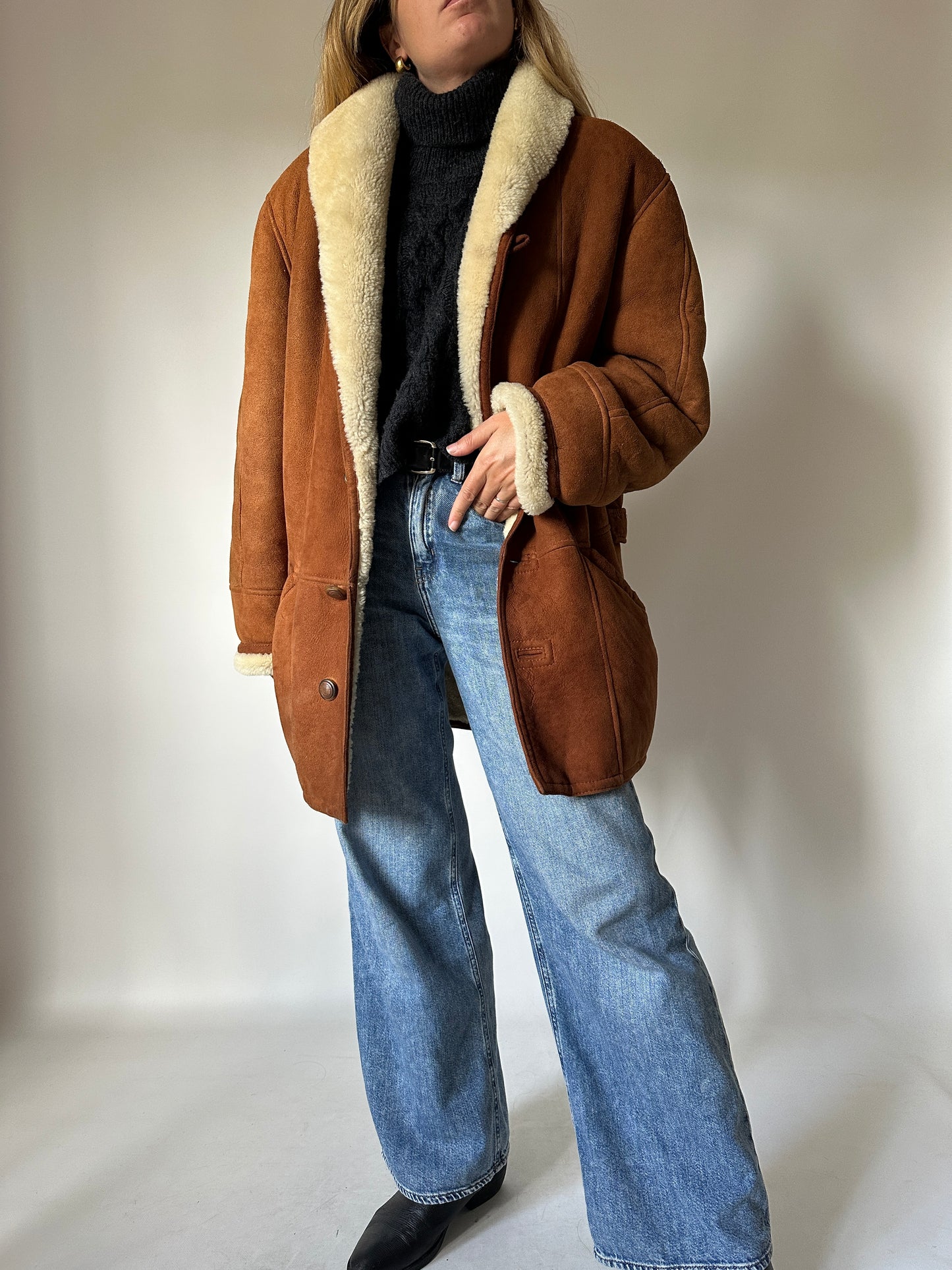 Forever caramel Shearling