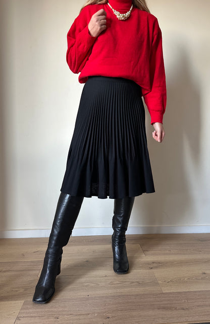 Pure wool plissè skirt