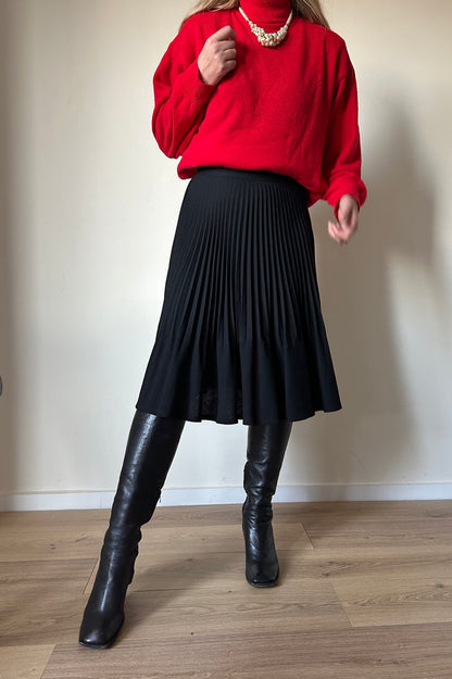 Pure wool plissè skirt