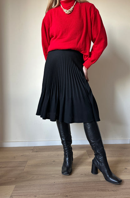 Pure wool plissè skirt