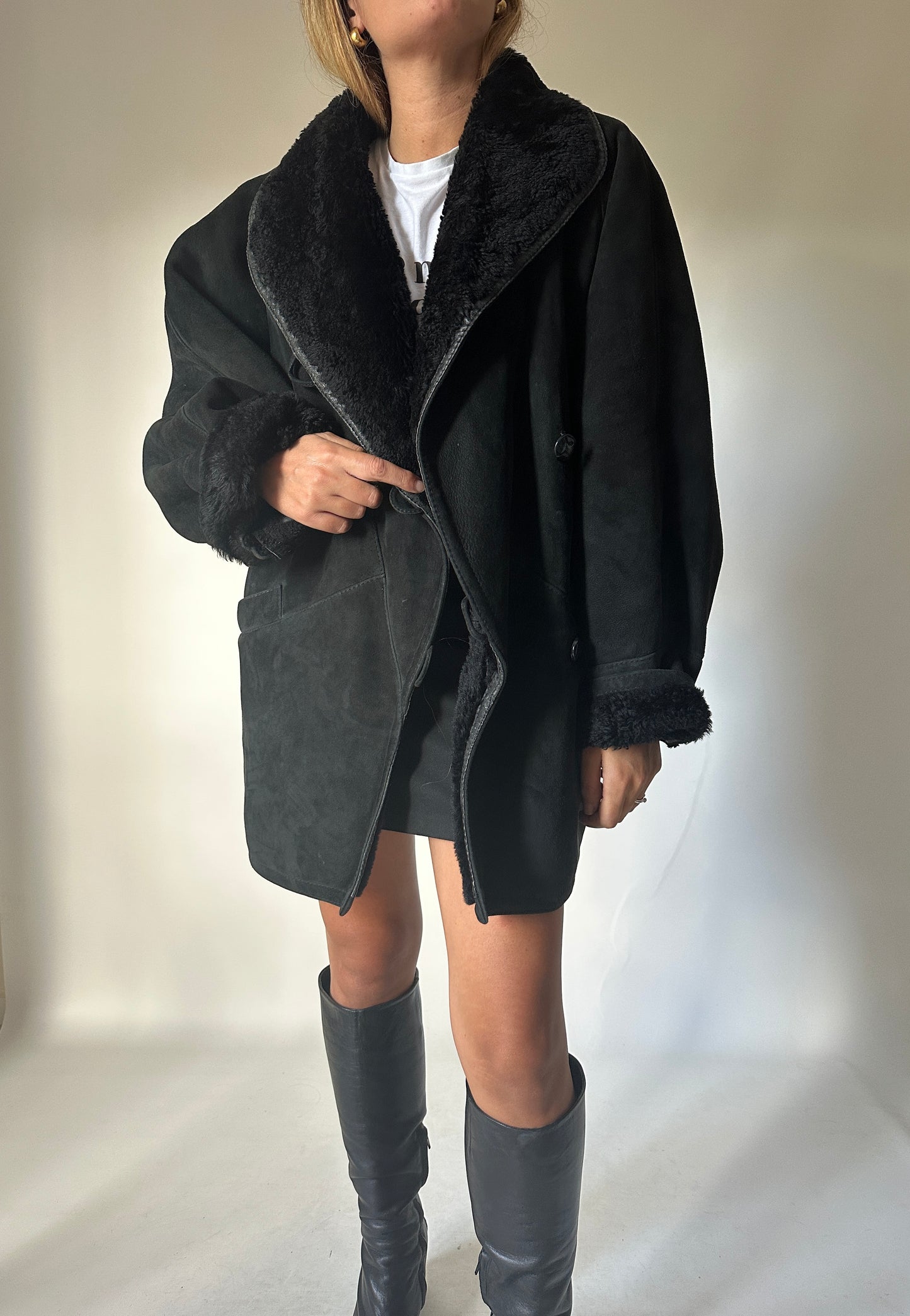 Indispensabile black Shearling