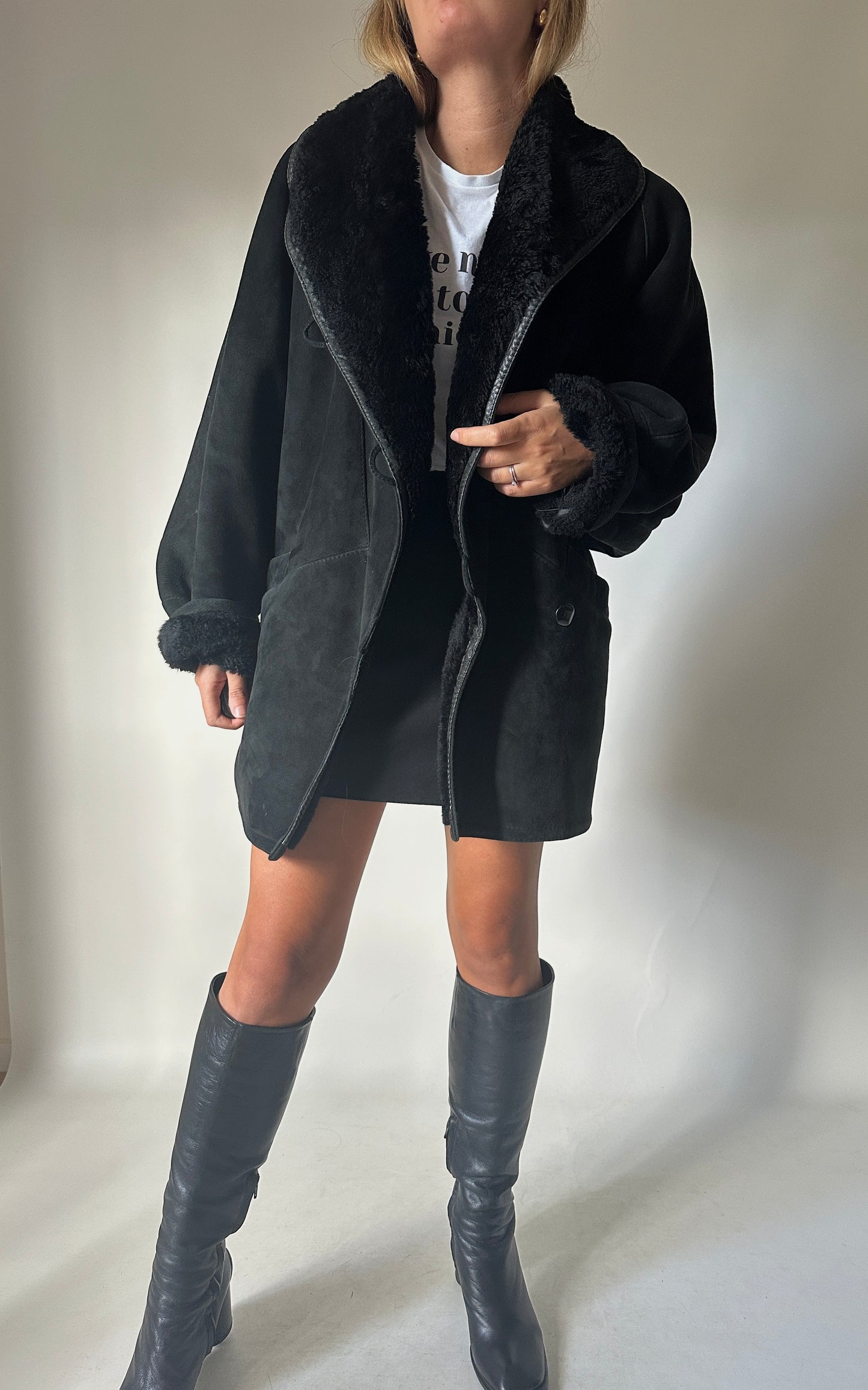 Indispensabile black Shearling