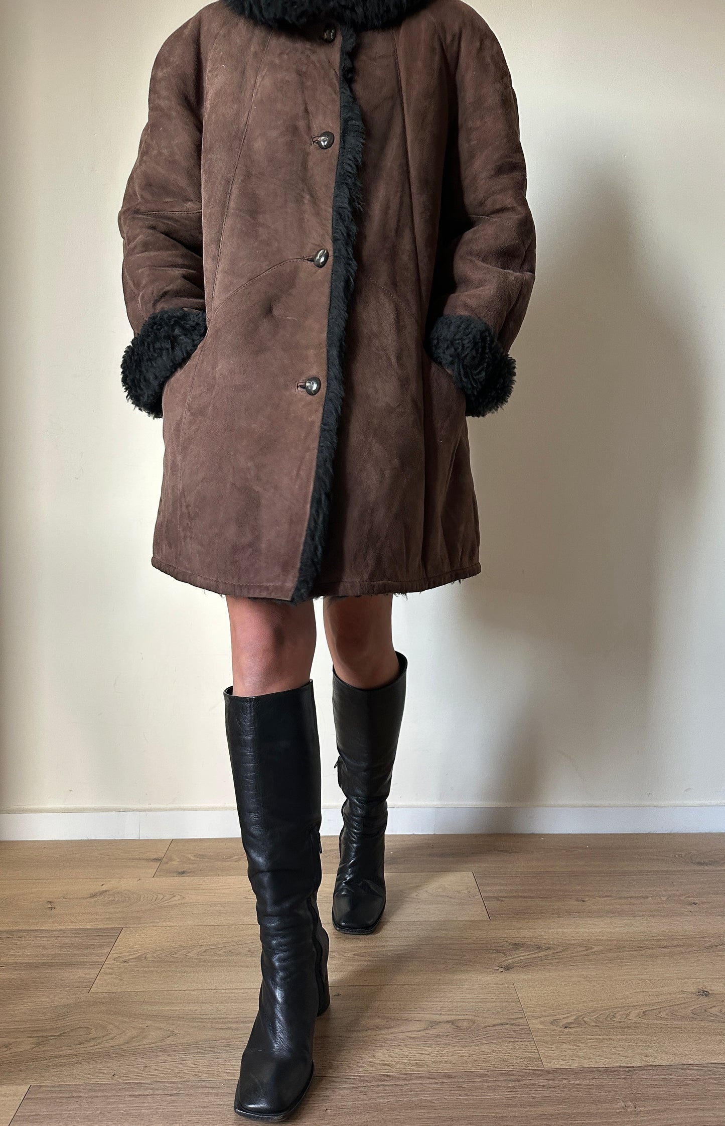 Chocolate chic Shearling