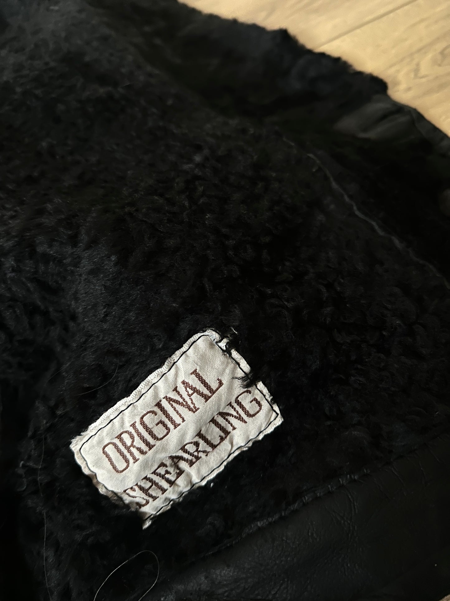 80s black Shearling