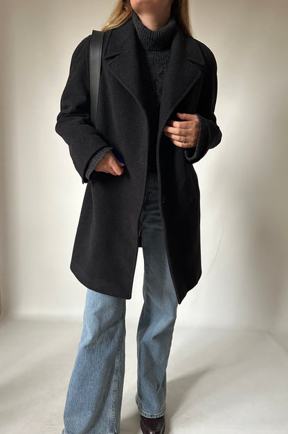 Wool and cachemire coat