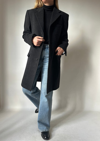 Wool and cachemire man coat