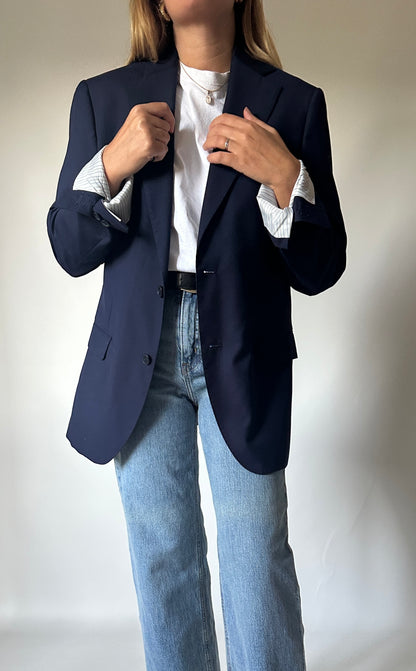 Navy slim blazer