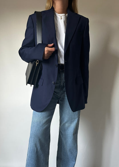 Navy slim blazer