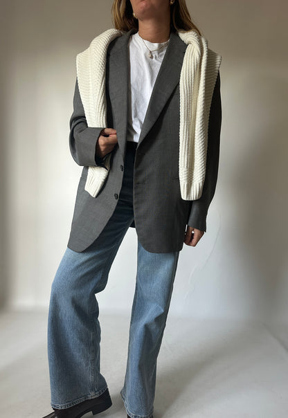 Oversize grey blazer