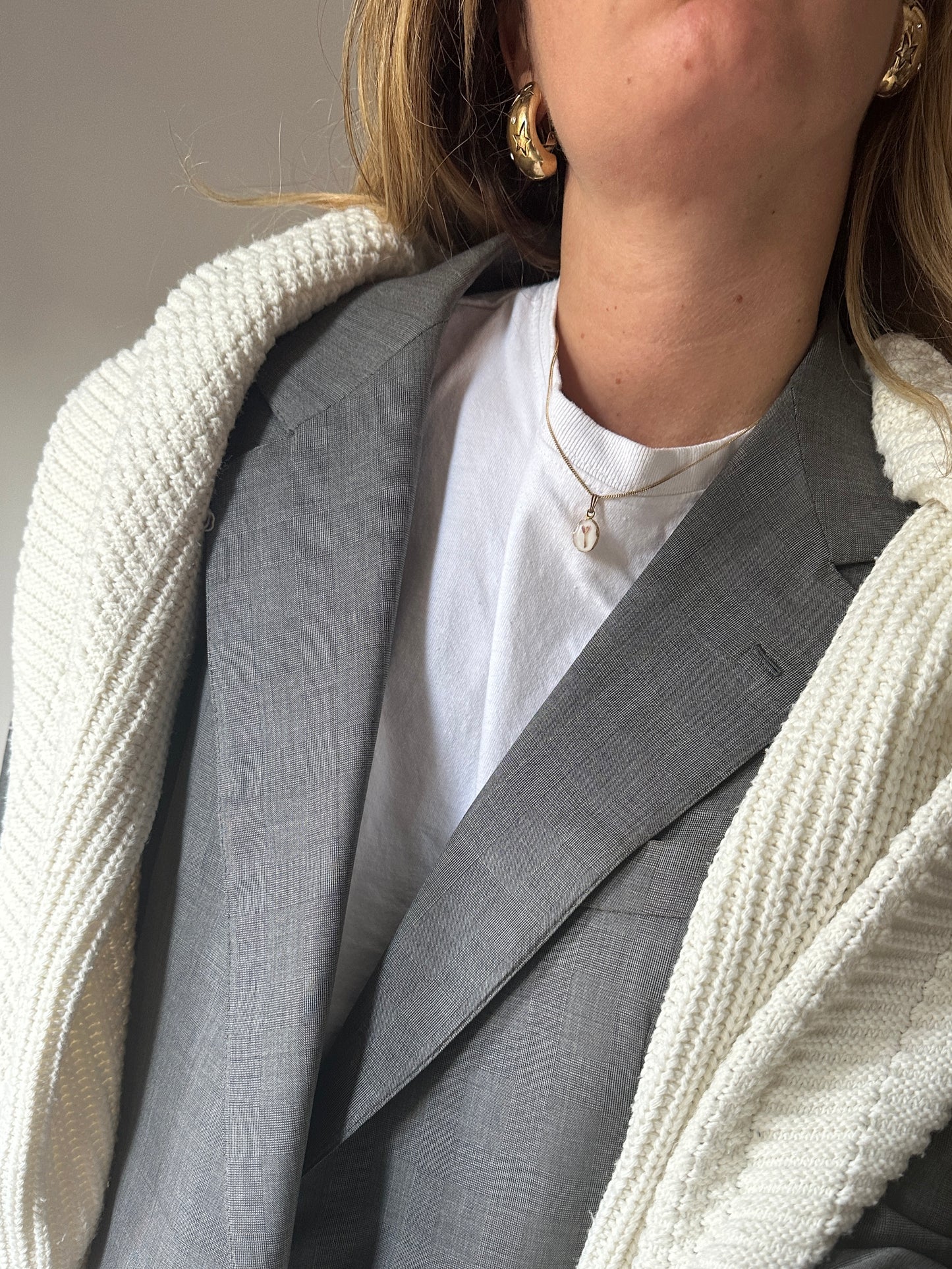 Oversize grey blazer