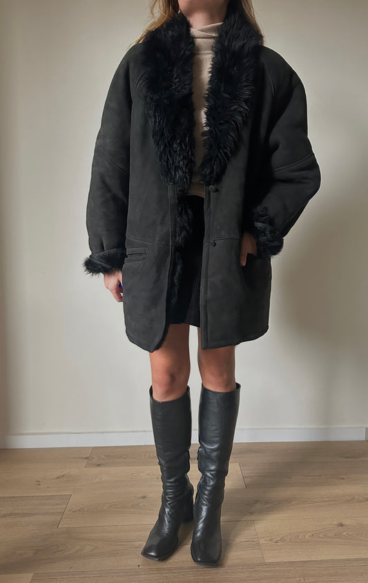 Perfect black Shearling