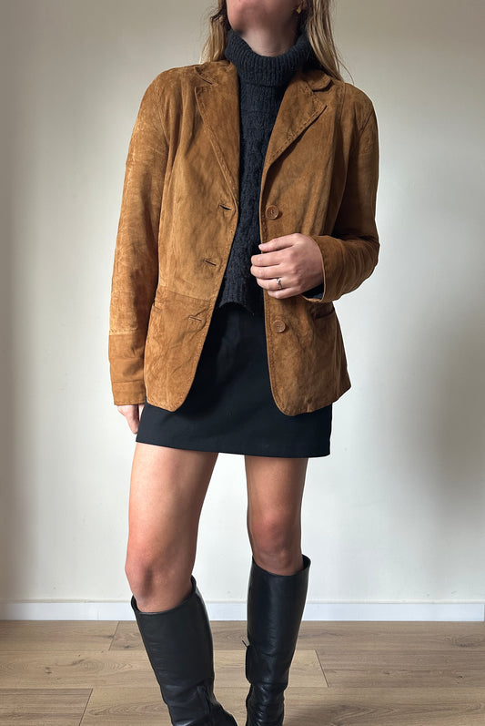 Suede blazer