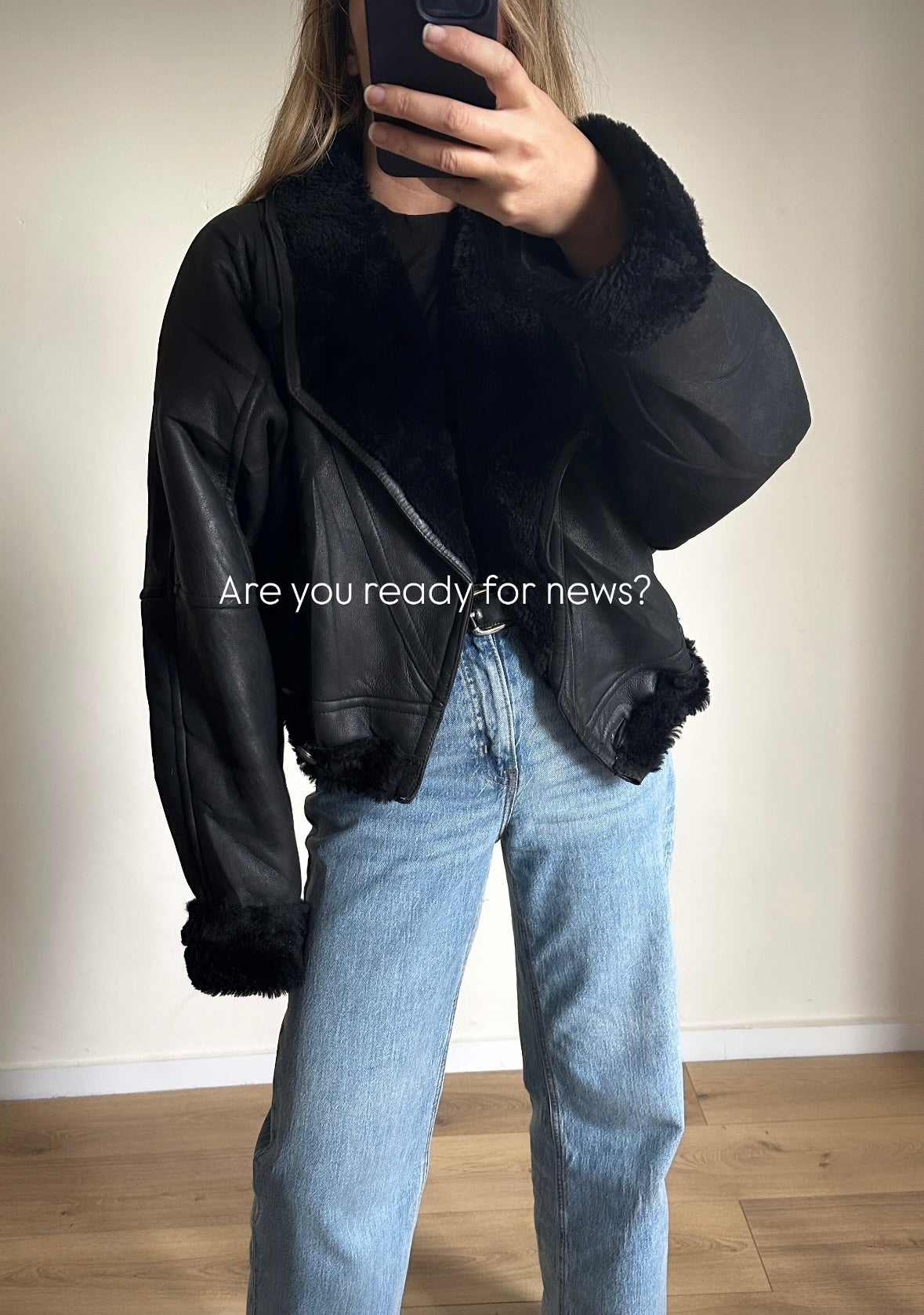 Black petite Shearling