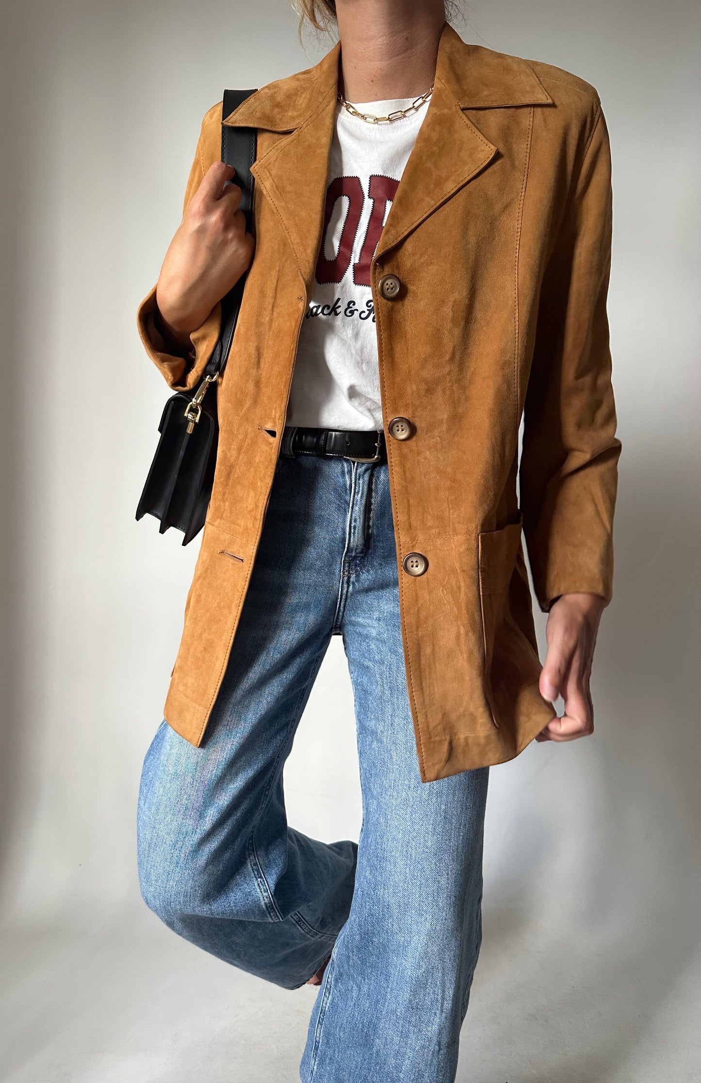 Perfect real suede blazer