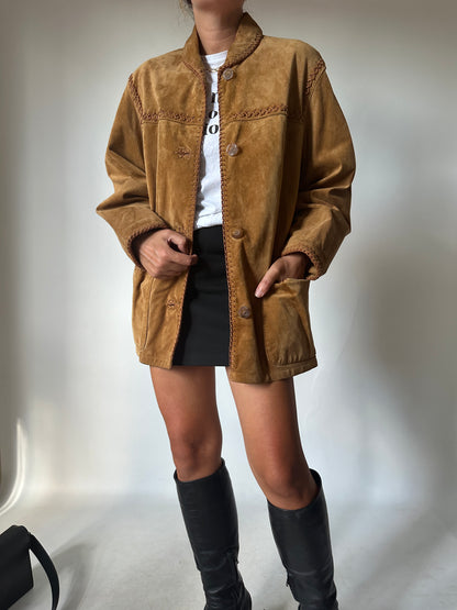 Western suede jacket