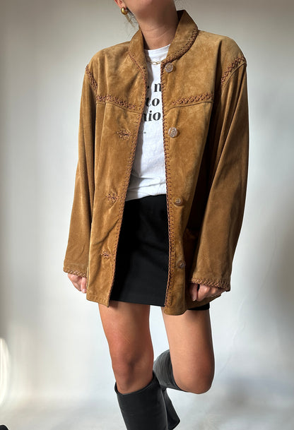 Western suede jacket