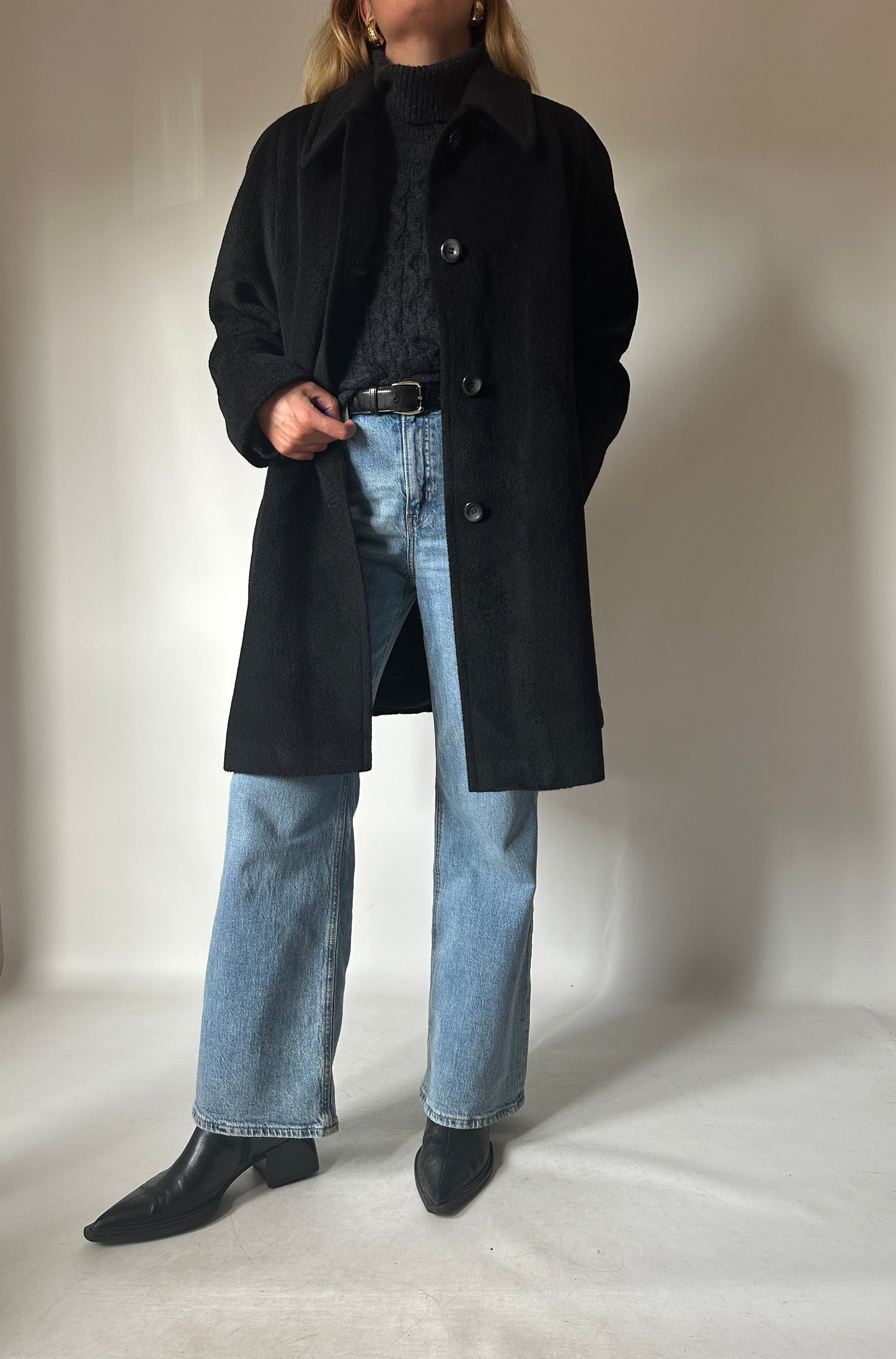 PIACENZA wool and alpaca coat