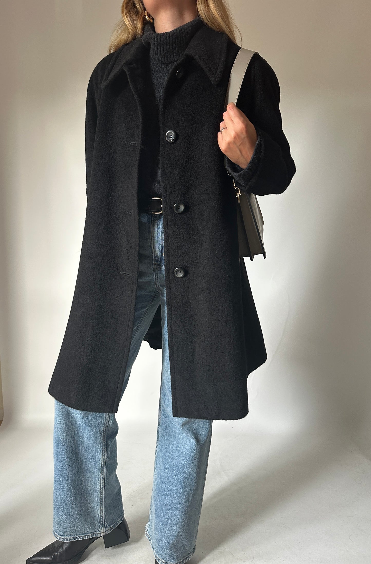 PIACENZA wool and alpaca coat