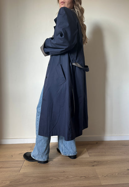 Trench navy reversibile