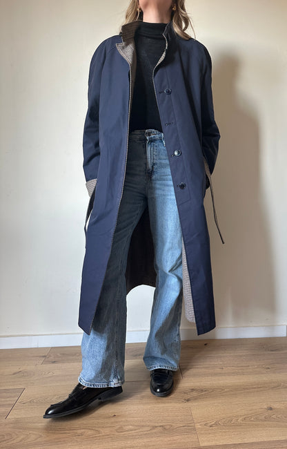 Trench navy reversibile